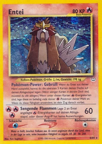 Entei (1. Edition) #6/64 — Neo Revelation (1. Edition)