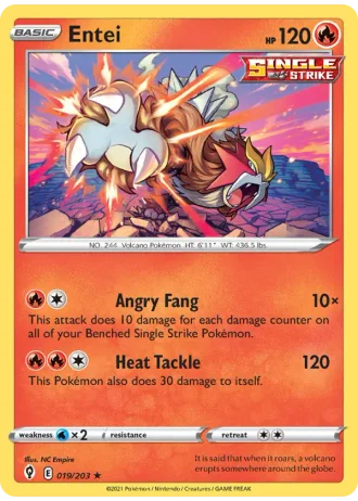 Entei #19/203 — Evolving Skies