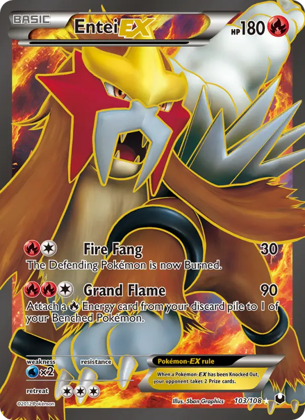 Entei EX #103 — Dark Explorers