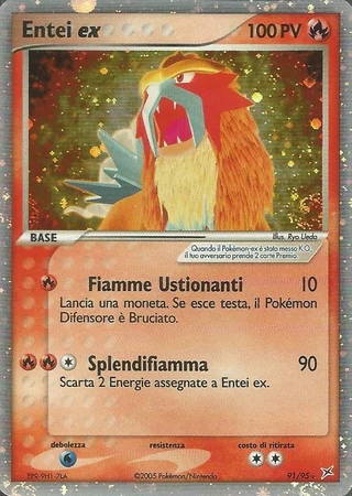 Entei ex #91 — EX Team Magma vs Team Idro