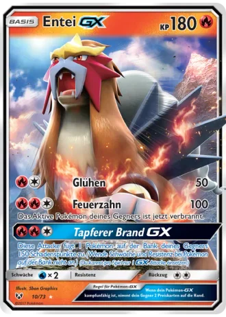 Entei GX #10/73 — Schimmernde Legenden