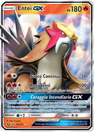 Entei GX #10a/73 — Carta alternativa A gialla