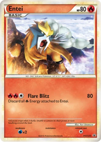 Entei HGSS20 — HeartGold & SoulSilver Promos