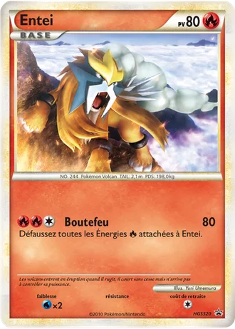 Entei HGSS20 — HeartGold & SoulSilver Promos