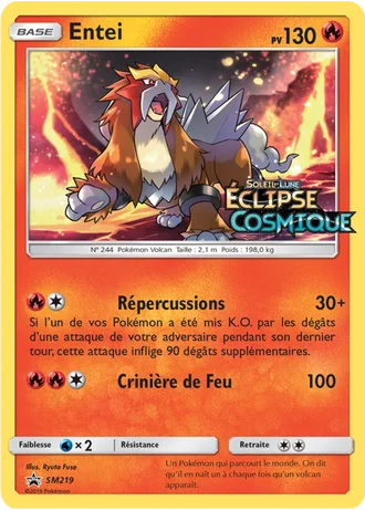 Entei SM219 — Soleil & Lune Promos