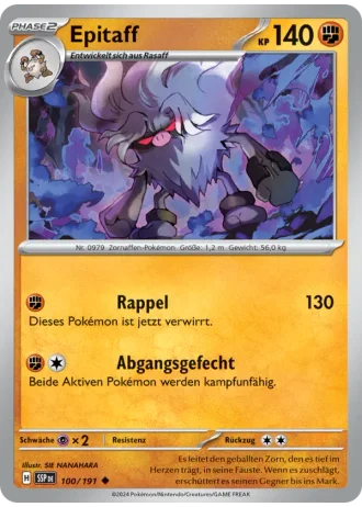 Epitaff #100/191 — Stürmische Funken