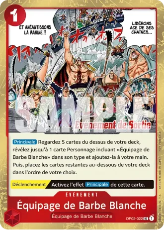 Équipage de Barbe Blanche (OP02-022) (Alternative Art) — PROMO