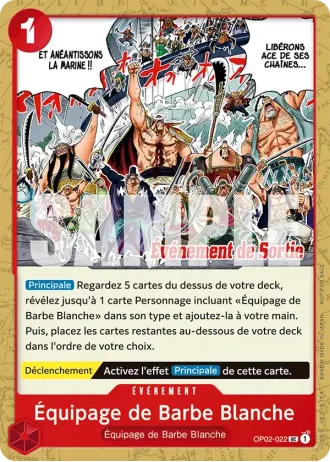 Équipage de Barbe Blanche (OP02-022) (Alternative Art) — PROMO
