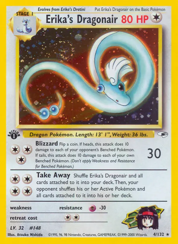 Erika's Dragonair (1st Edition) #4 — Gym Heroes (1st Edition)