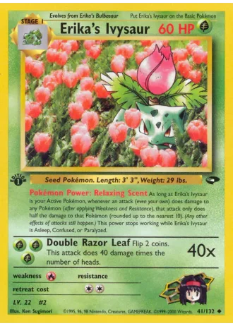 Erika's Ivysaur (1st Edition) #41/132 — Gym Challenge (1st Edition)