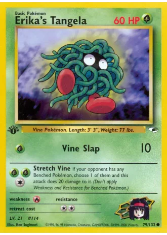 Erika's Tangela (1st Edition) #79/132 — Gym Heroes (1st Edition)