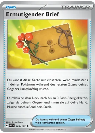 Ermutigender Brief #189/197 — Obsidianflammen