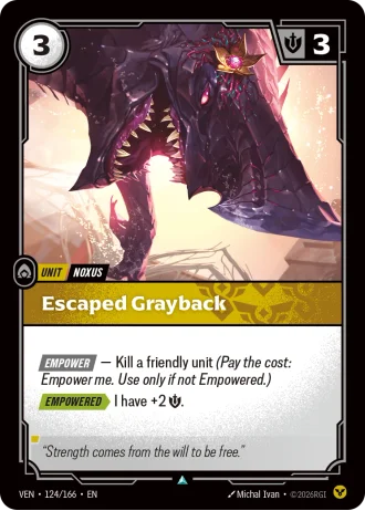 Escaped Grayback #124/166 — Vendetta