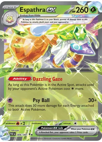 Espathra ex #006/91 — Paldean Fates