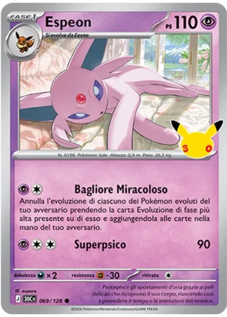 Espeon #069 — 30° Anniversario