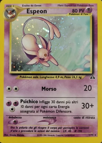 Espeon (1ª Edizione) #1/75 — Neo Discovery (1ª Edizione)