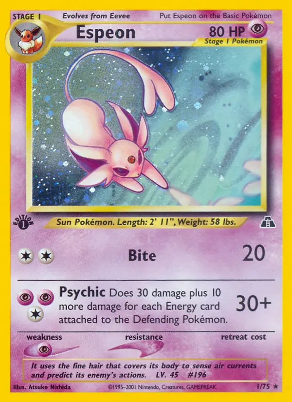 Espeon (1st Edition) #1 — Neo Discovery (1st Edition)