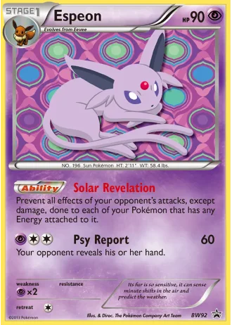 Espeon BW92 — Black & White Promos
