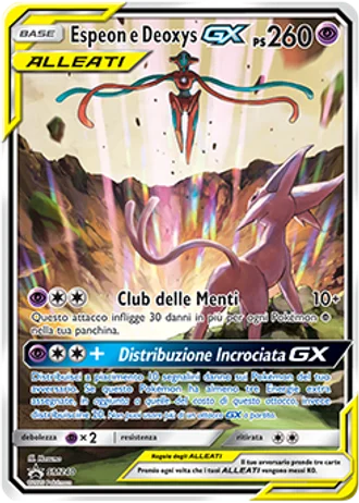 Espeon e Deoxys GX SM240 — Sole e Luna Promos