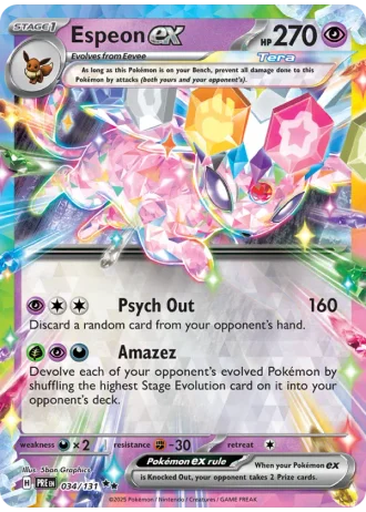 Espeon ex #034/131 — Prismatic Evolutions