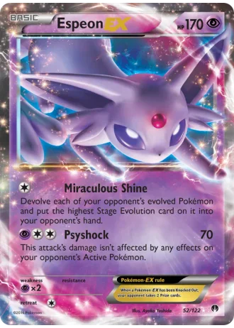 Espeon EX #52/122 — BREAKpoint