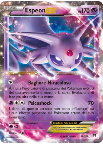 Espeon EX #52/122 — Turbo Crash