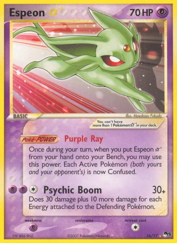 Espeon Gold Star #16 — POP Series 5