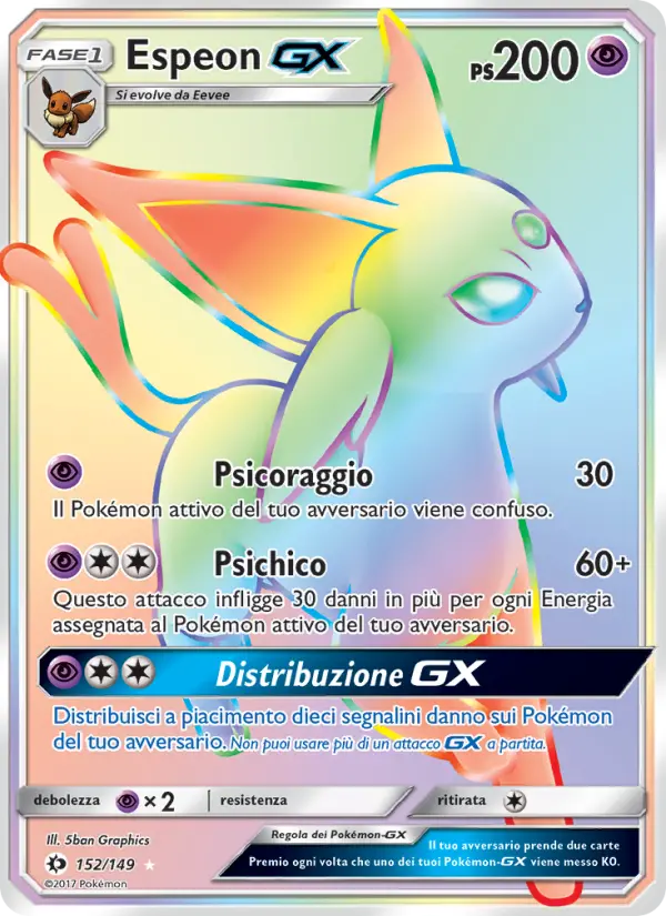 Espeon GX #152 — Sole e Luna