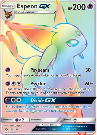 Espeon GX #152 — Sun & Moon