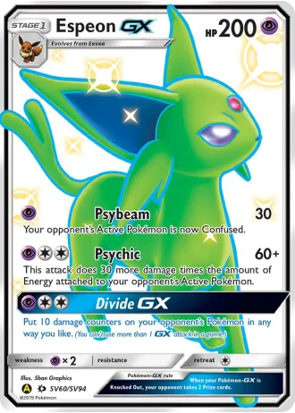 Espeon GX SV60 — Shiny Vault (Hidden Fates)