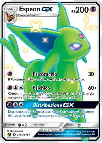 Espeon GX SV60/94 — Tesoro Cromatico (Destino Sfuggente)