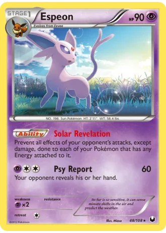 Espeon (National Championships 2012-13 Staff) #48/108 — Dark Explorers