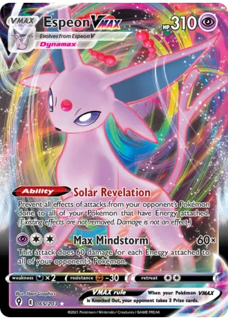 Espeon VMAX #65 — Evolving Skies