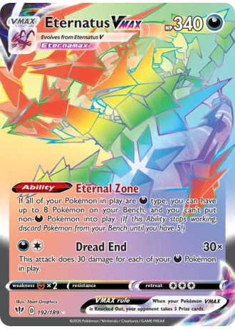 Eternatus VMAX #192/189 — Darkness Ablaze