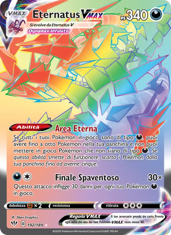 Eternatus VMAX #192 — Fiamme Oscure