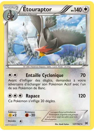 Étouraptor #127/162 — Impulsion Turbo