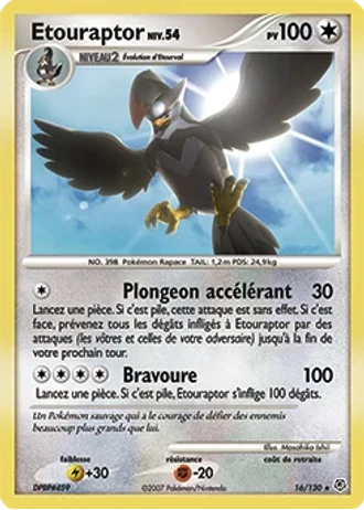 Etouraptor #16/130 — Diamant & Perle