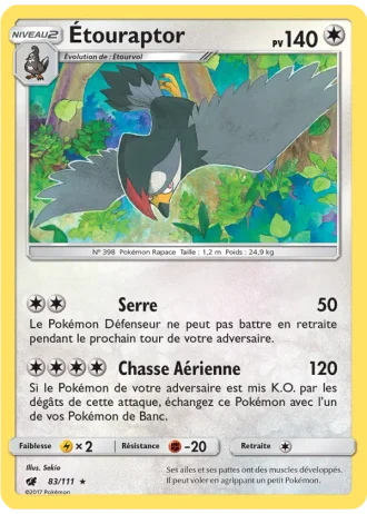 Étouraptor #83/111 — Invasion Carmin