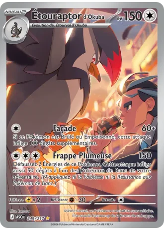 Étouraptor d'Okuba #249/217 — Héros Transcendants