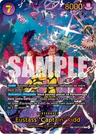 Eustass "Captain" Kidd (EB04-039) (Alternative Art) — Les Sept de la Mer d'Azur (OP14-EB04)