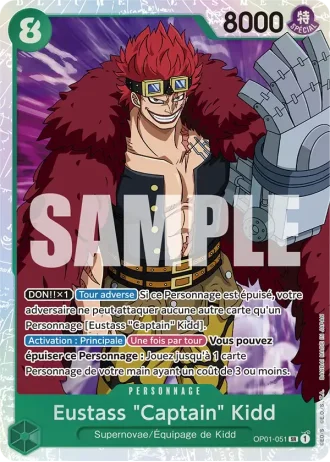 Eustass "Captain" Kidd (OP01-051) (Alternative Art) — ONE PIECE CARD THE BEST (PRB01)