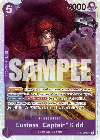 Eustass "Captain" Kidd (OP05-074) (Alternative Art) — ONE PIECE CARD THE BEST (PRB01)