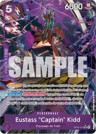 Eustass "Captain" Kidd (OP05-074) (Manga Rare + Reprint) — ONE PIECE CARD THE BEST (PRB01)
