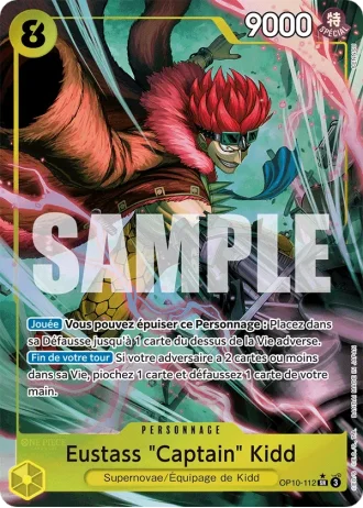 Eustass "Captain" Kidd (OP10-112) (Alternative Art) — Sang Royal (OP10)