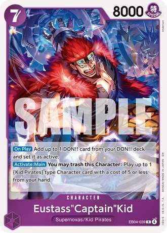 Eustass"Captain"Kid (EB04-039) — The Azure Sea's Seven (OP14-EB04)