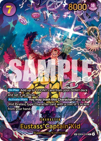 Eustass"Captain"Kid (EB04-039) (Alternative Art) — The Azure Sea's Seven (OP14-EB04)