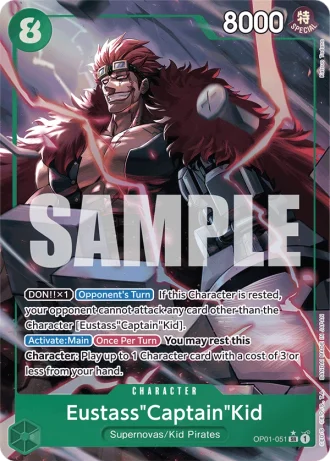 Eustass"Captain"Kid (OP01-051) (Alternative Art) — One Piece The Best (PRB01)