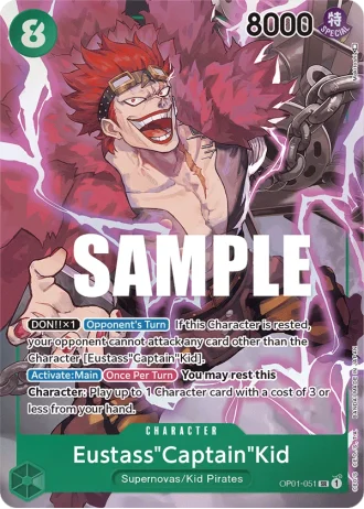 Eustass"Captain"Kid (OP01-051) (Alternative Art) — Romance Dawn (OP01)