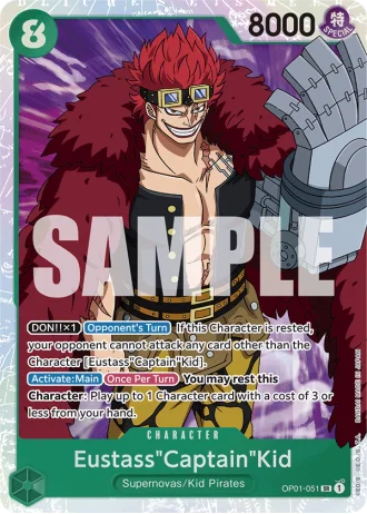 Eustass"Captain"Kid (OP01-051) (Reprint) — One Piece The Best (PRB01)