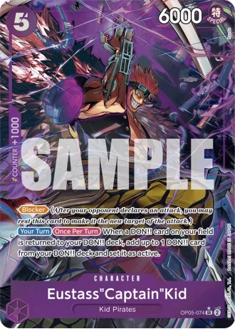 Eustass"Captain"Kid (OP05-074) (Alternative Art) — One Piece The Best (PRB01)